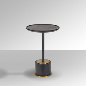 Dion Black Timber Side Table - Side Table Default Title BUBULAND HOME
