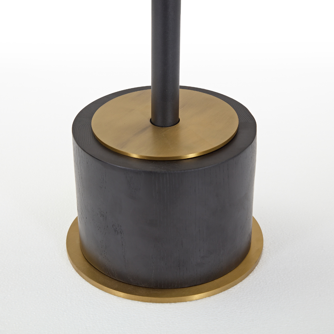 Dion Black Timber Side Table - Side Table Default Title BUBULAND HOME
