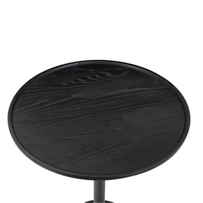 Dion Black Timber Side Table - Side Table Default Title BUBULAND HOME