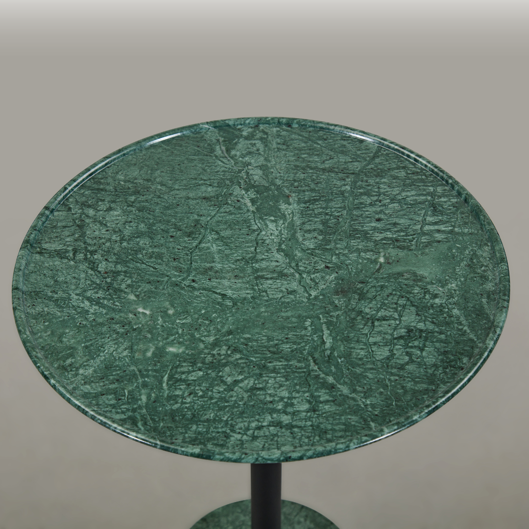 Dion Green Marble Side Table - Side Table Default Title BUBULAND HOME