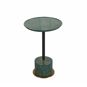 Dion Green Marble Side Table - Side Table Default Title BUBULAND HOME