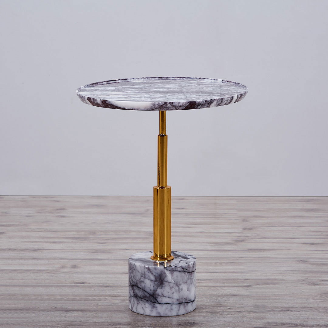 Dion Lilac Marble Side Table BUBULAND HOME