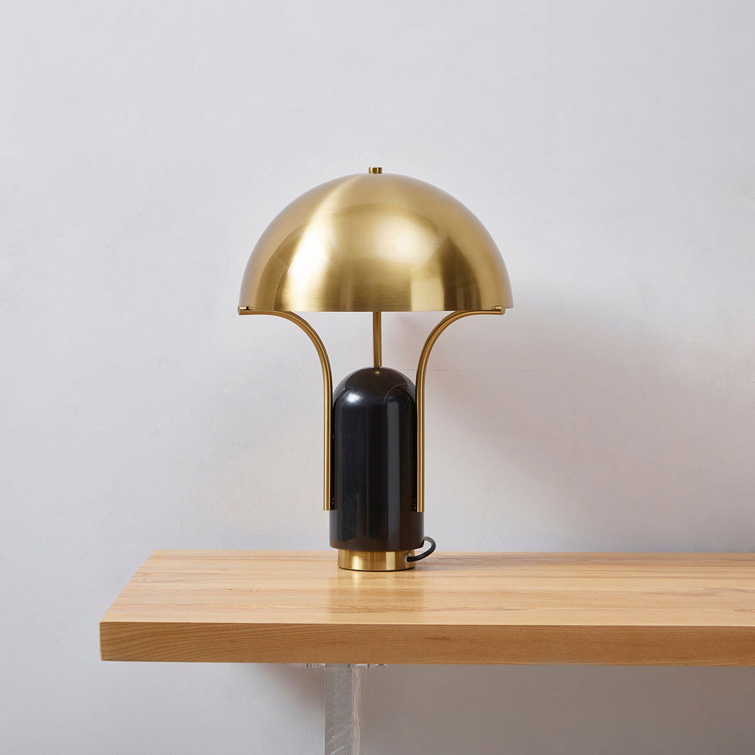 Dome Black Marble Table Lamp BUBULAND HOME