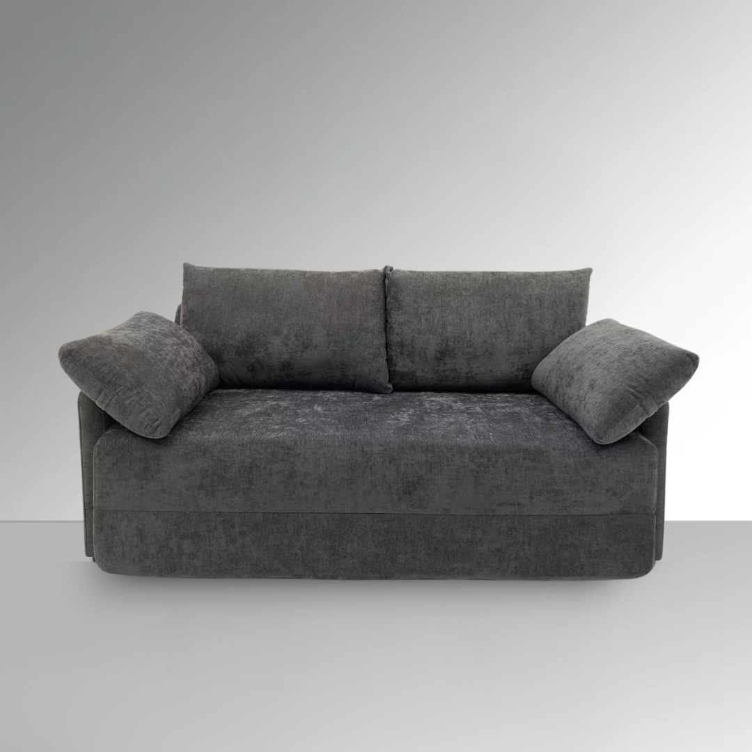 Ease Convertible Sofa Bed - Charcoal Grey Premium Fabric