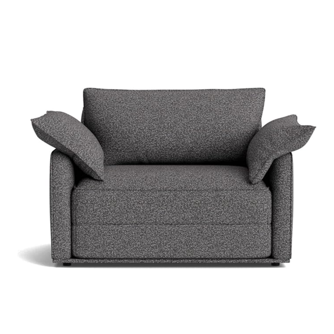 Ease Convertible Sofa Bed - Charcoal Grey Premium Fabric BUBULAND HOME