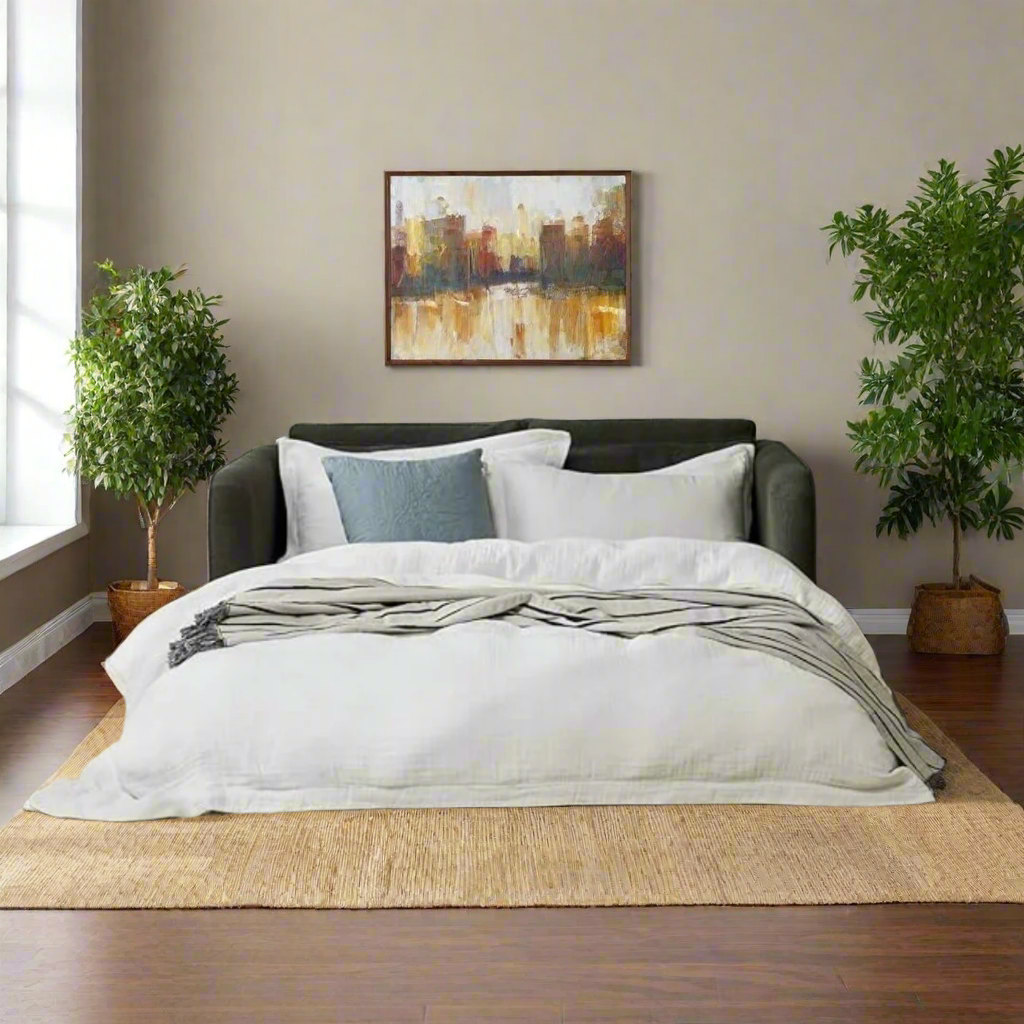 Ease Convertible Sofa Bed - Weaved Fabric BUBULAND HOME