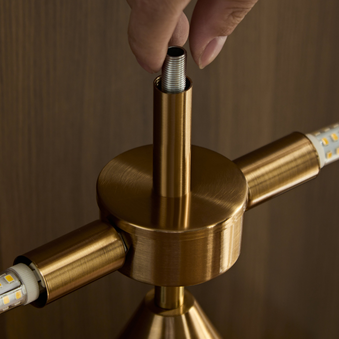 Echo Brass Gold Table Lamp BUBULAND HOME