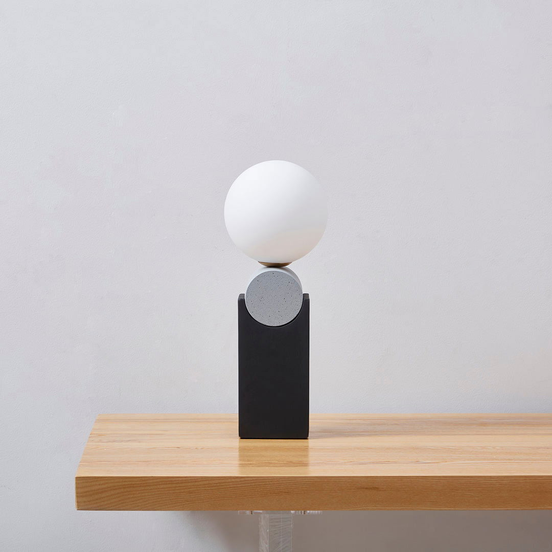 Element Concrete Table Lamp - Round BUBULAND HOME