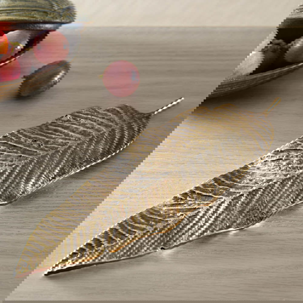 Fall Mango Leaf Aluminum Ornament BUBULAND HOME