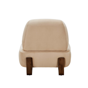 Farah Occasional Chair - Sand Velvet - Armchair Sand Velvet BUBULAND HOME