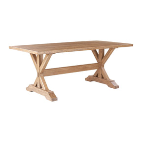 Farmhouse Trestle Table BUBULAND HOME