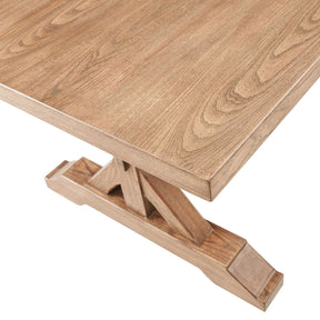 Farmhouse Trestle Table BUBULAND HOME