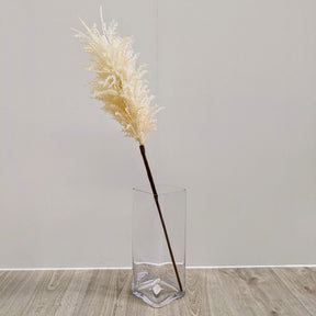 Artificial Feathered Flower Ornament - Floral Cream BUBULAND HOME