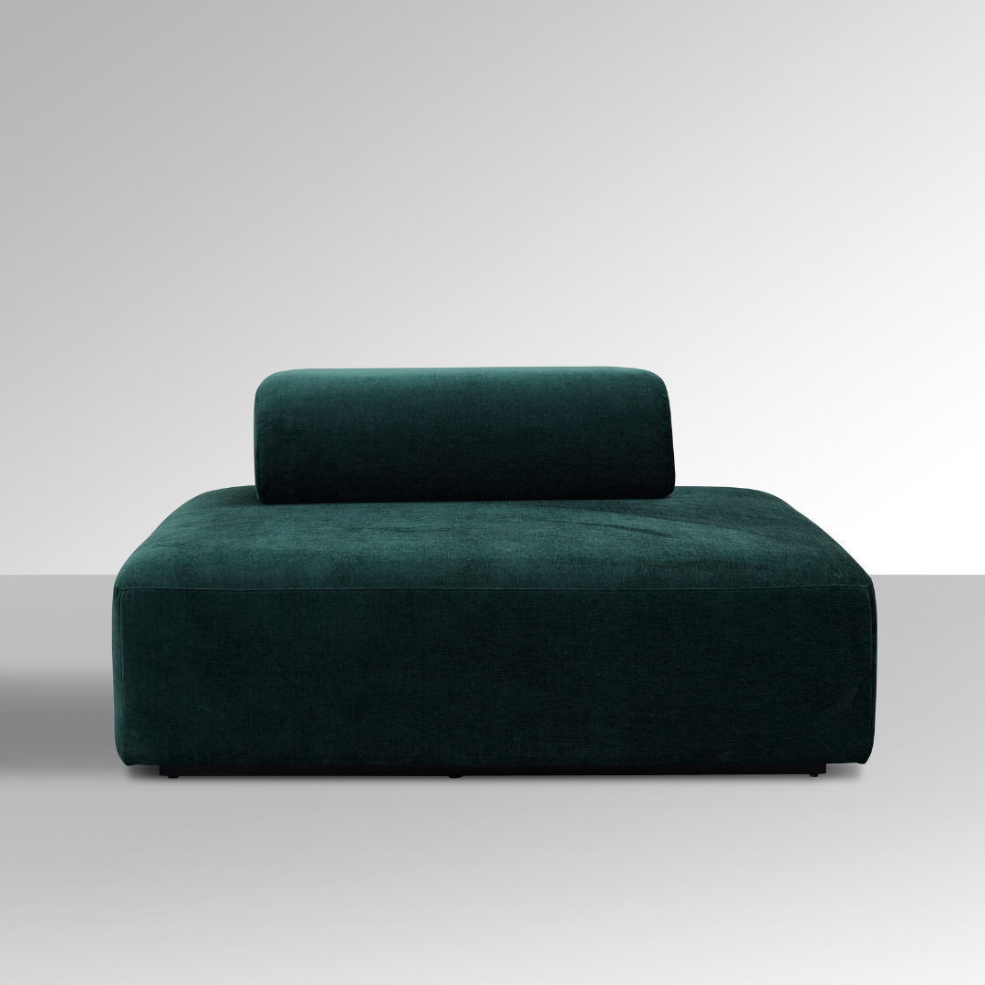 Flex Rectangular Chaise Lounge - Green - BUBULAND HOME
