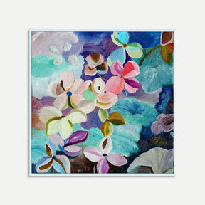 Flowers in the Wind - Framed Original Oil Paint On Canvas BUBULAND HOME