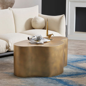 Golden Brass Coffee Table - BUBULAND HOME