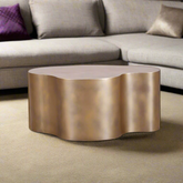 Golden Brass Coffee Table - BUBULAND HOME