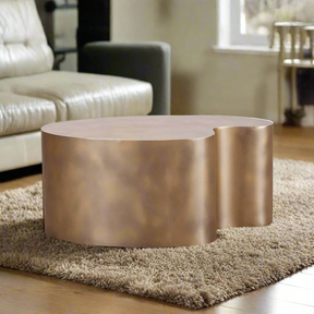 Golden Brass Coffee Table - BUBULAND HOME