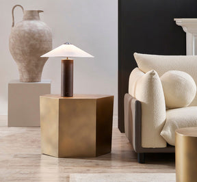 Golden Brass Side Table BUBULAND HOME