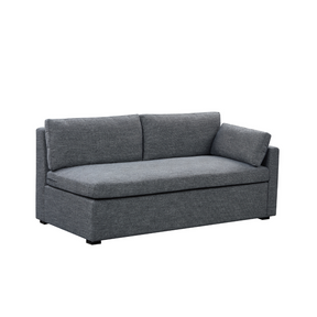 Hamilton L-Shaped Modular Sofa - Navy & Grey Weave BUBULAND HOME