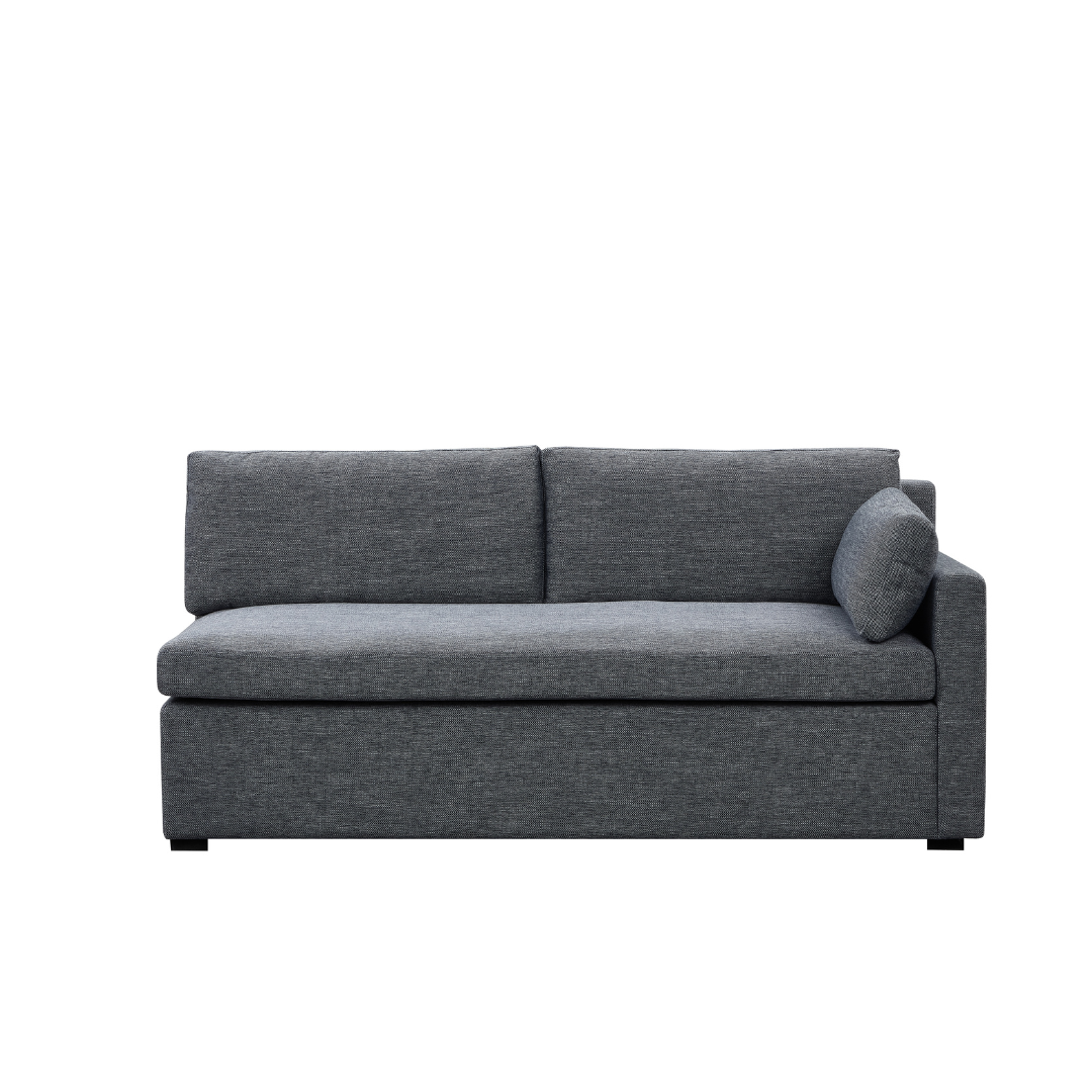 Hamilton L-Shaped Modular Sofa - Navy & Grey Weave BUBULAND HOME
