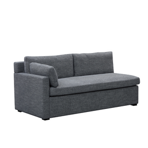 Hamilton L-Shaped Modular Sofa - Navy & Grey Weave BUBULAND HOME