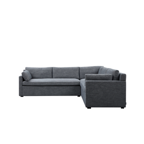 Hamilton L-Shaped Modular Sofa - Navy & Grey Weave BUBULAND HOME