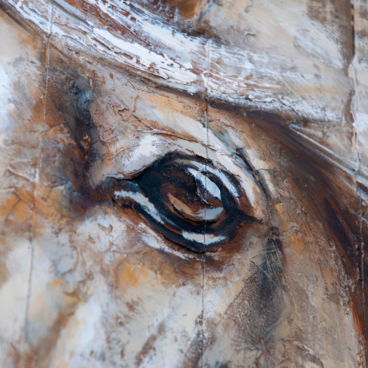 Hand Painted Horse Wall Art BUBULAND HOME