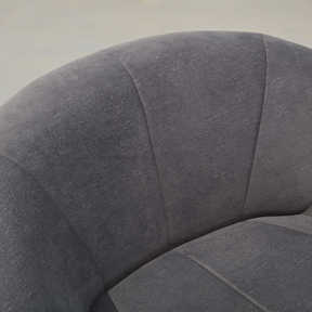 Hugo Swivel Armchair - Grey Patterned Velvet BUBULAND HOME