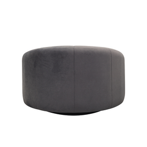 Hugo Swivel Armchair - Grey Patterned Velvet BUBULAND HOME
