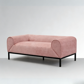 Palm Rolled 2 Seater Sofa - Premium Pink