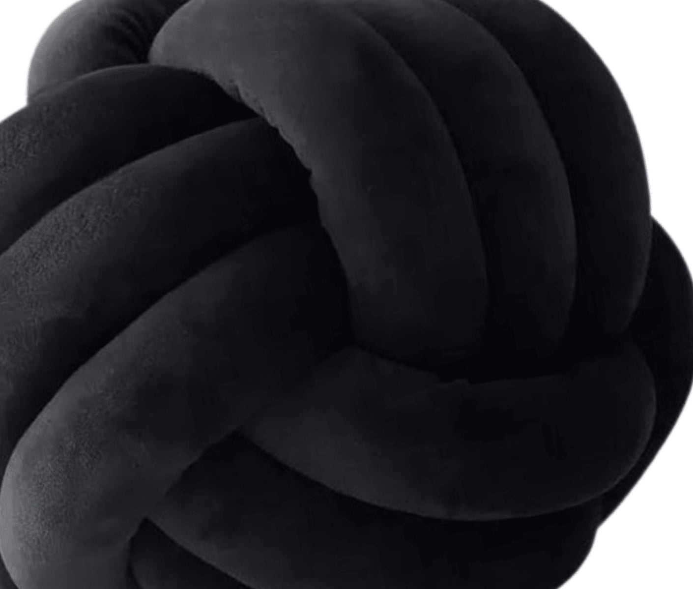 Black best sale knot cushion