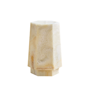 Jade Hexagonal Marble Plinth - Short BUBULAND HOME