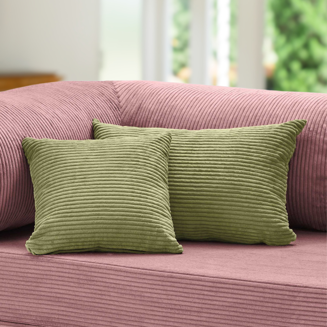 Belle Square and Rectangle Cushion - Corduroy BUBULAND HOME