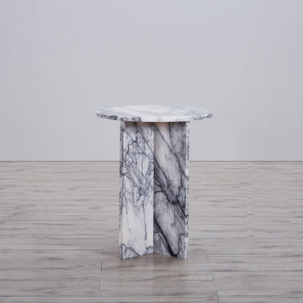 Lilac White Marble Side Table BUBULAND HOME