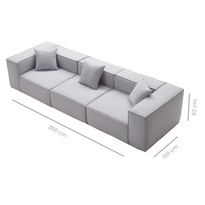 Linea Modular Sofa - Weaved Fabric BUBULAND HOME
