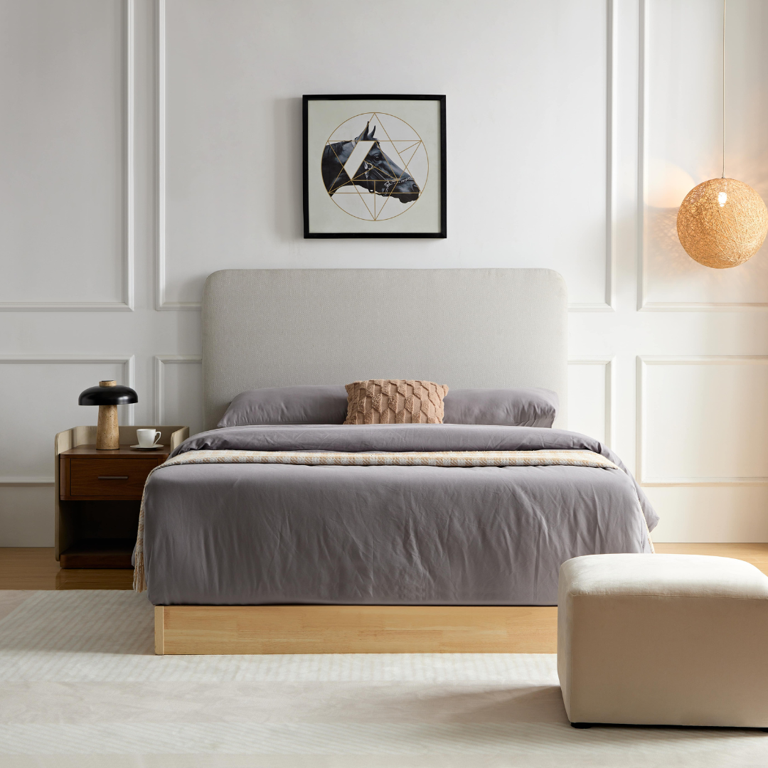 Lisa Bedhead Weave Grey BUBULAND HOME