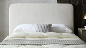 Lisa Bedhead with Bottom Cable Management Cutout - Weave Oatmeal - Bedhead Queen / Weave Oatmeal BUBULAND HOME