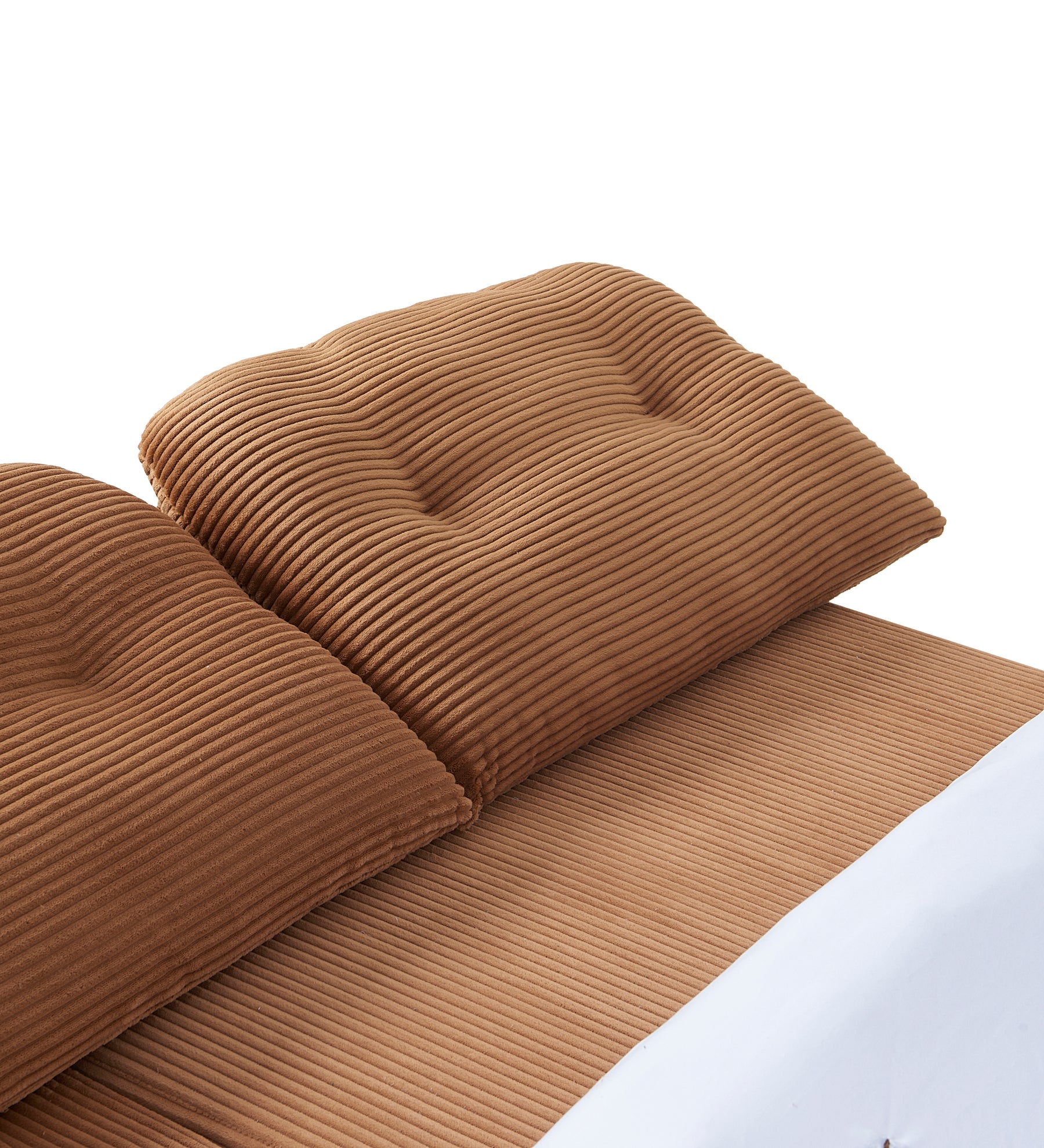 Loop Convertible Sofa Bed - Textured Fabric - sofa Natural White Textured Fabric BUBULAND HOME