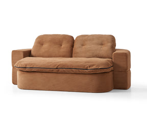 Loop Convertible Sofa Bed - Textured Fabric - sofa Natural White Textured Fabric BUBULAND HOME