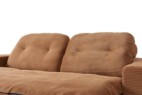 Loop Convertible Sofa Bed - Textured Fabric - sofa Natural White Textured Fabric BUBULAND HOME