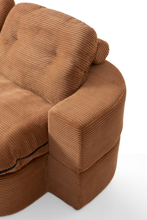 Loop Convertible Sofa Bed - Textured Fabric - sofa Natural White Textured Fabric BUBULAND HOME