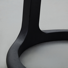 Loop Black C-Shape Timber Side Table - BUBULAND HOME