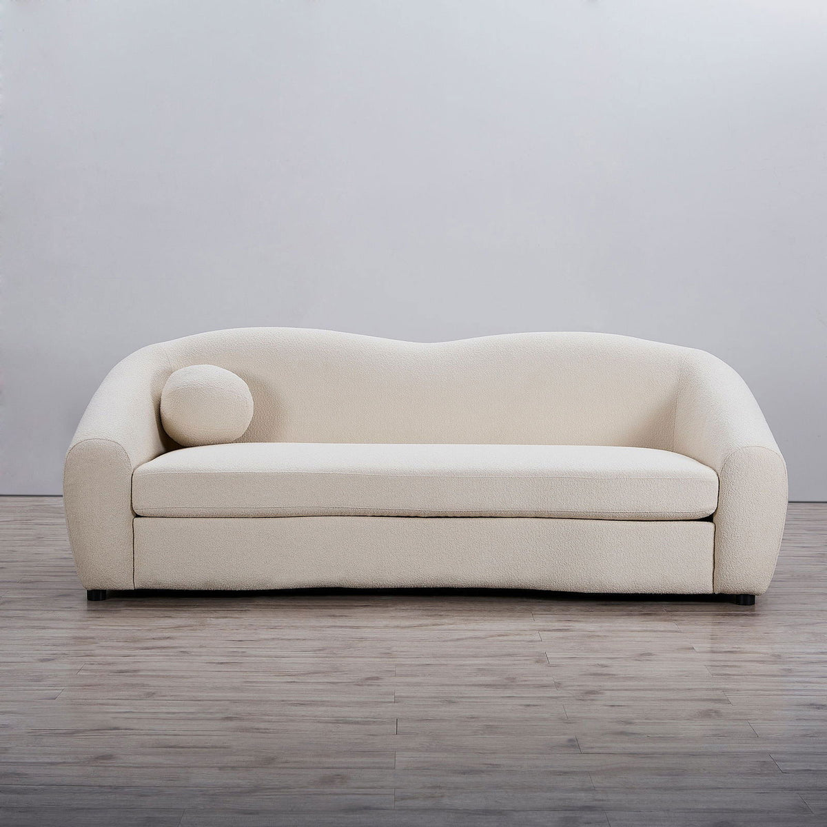 Louis 3 Seater Boucle Sofa - Natural White BUBULAND HOME