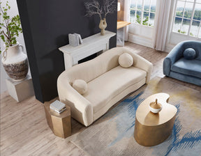 Louis 3 Seater Boucle Sofa - Natural White - sofa Natural White Boucle BUBULAND HOME