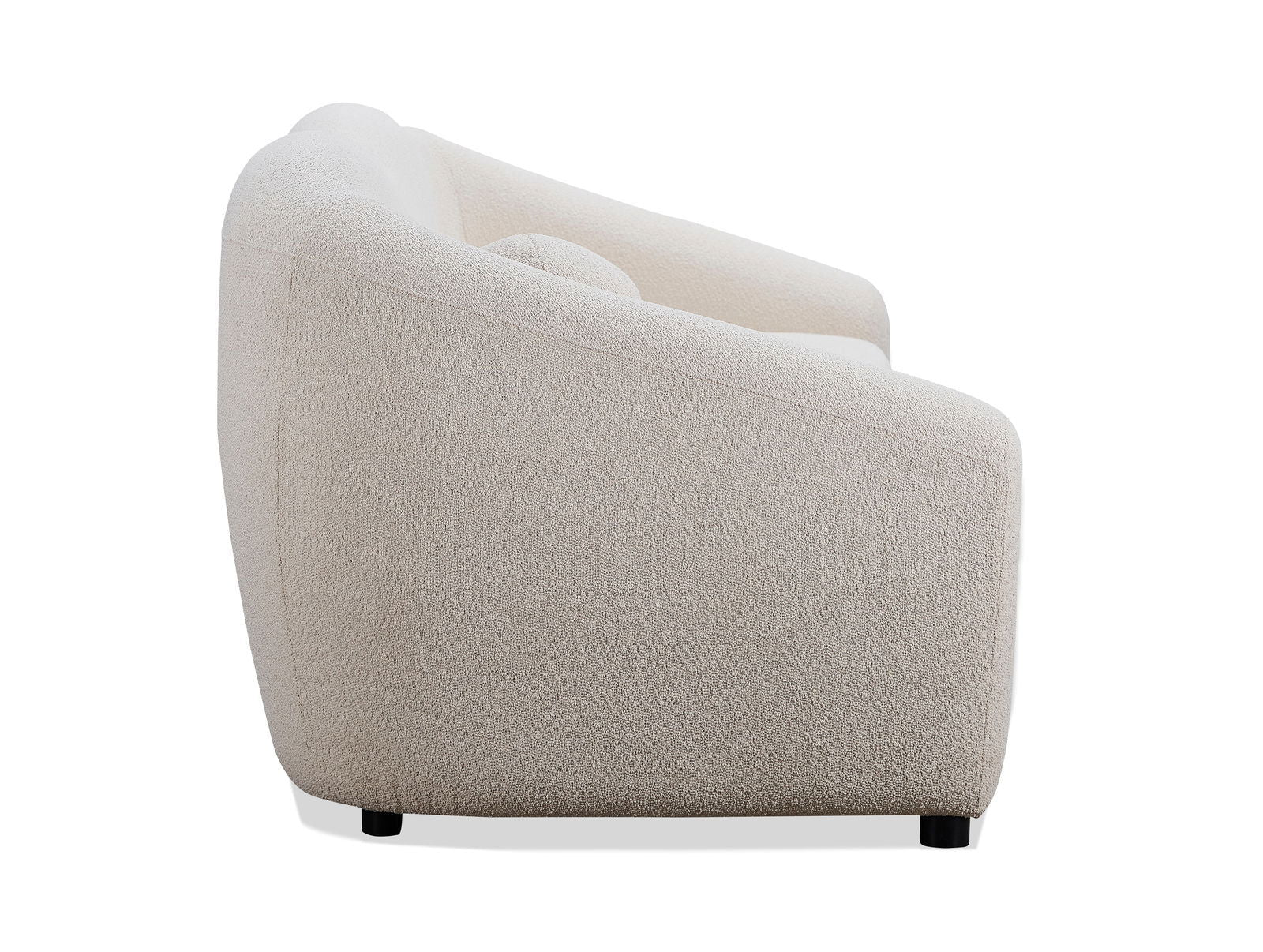Louis 3 Seater Boucle Sofa - Natural White - sofa Natural White Boucle BUBULAND HOME