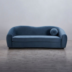 Louis 3 Seater Velvet Sofa - Dusty Blue BUBULAND HOME
