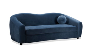 Louis 3 Seater Velvet Sofa - Dusty Blue BUBULAND HOME