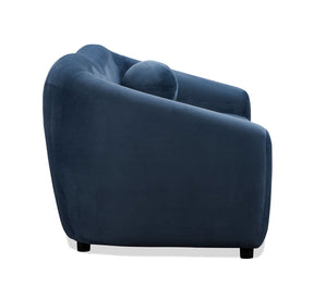 Louis 3 Seater Velvet Sofa - Dusty Blue BUBULAND HOME