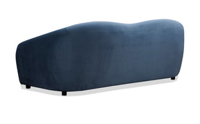 Louis 3 Seater Velvet Sofa - Dusty Blue BUBULAND HOME